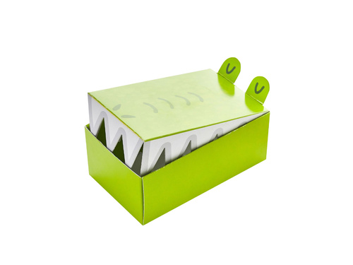 Krokodil torta doboz - 9.5cm x 5.5cm - 10 db.