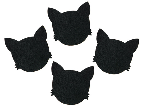 Bögre alátét - Macska - 11 x 10,5 cm - 4 db.