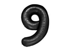 9-es számú fólialufi fekete - 100 cm - 1 db.