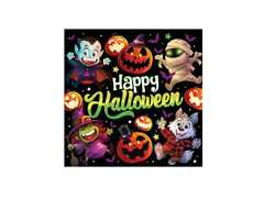 Kis szörnyek Halloween szalvéták - 33 cm - 20 db.