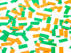 Ír zászlós konfetti - 150 db.