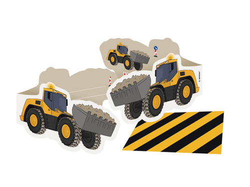 Születésnapi meghívók Construction - 8 db.