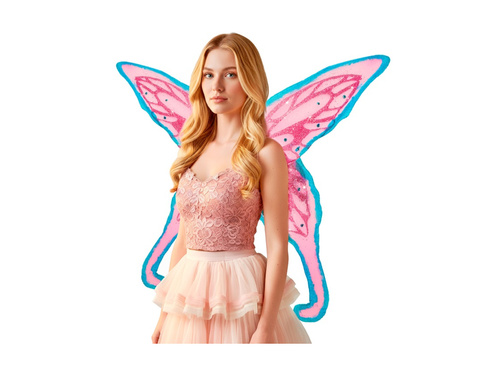 Rózsaszín Wings Maxi kristályokkal 100×84 cm