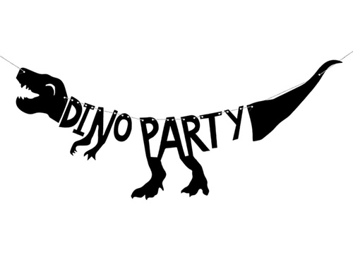 Dino Party születésnapi banner - 20 x 90 cm - 1 db.