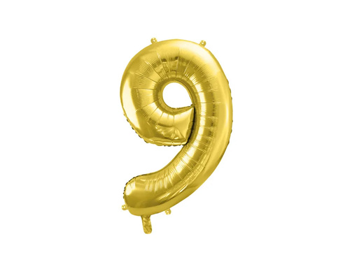 9-es számú aranyszínű fólialufi - 72 cm - 1 db.