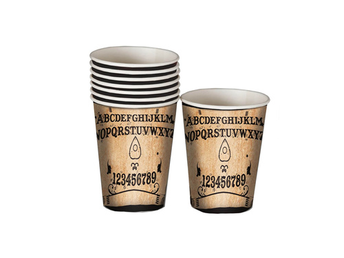 Ouija Halloween papírpoharak - 10 cm - 8 db.