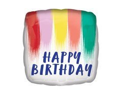 Boldog születésnapot Paint fólialufi - 45 cm - 1 db.