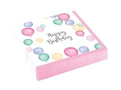 Születésnapi szalvéták Léggömbök - 25 cm - 20 db.