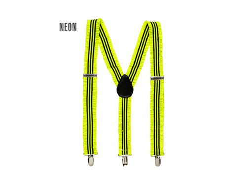 Neonsárga fodros nadrágtartó