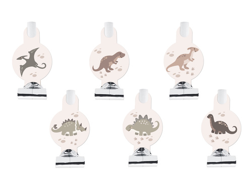 Trombitasípok kitekert dinoszauruszok - 6 db