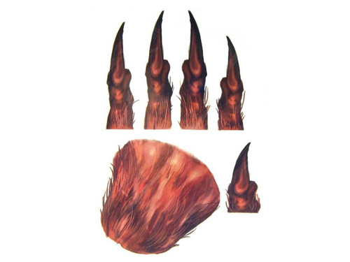 Matricák - Halloween vérfarkas tetoválások