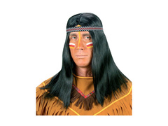 Indiai paróka fejpánttal