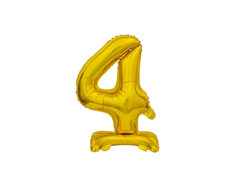 Fólia lufi álló 4-es számú arany - 38 cm