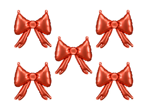 Fólia lufi Piros kártya - 25,5 x 25 cm - 5 db.