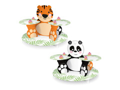 Cupcake flitteres állvány Állatok - 1 db.