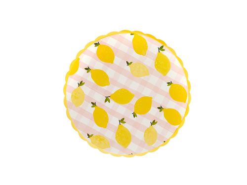 Citromos papírtányér - 23 cm - 8 db.