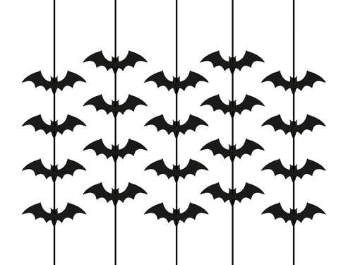 Lógó dekoráció Denevérek fekete