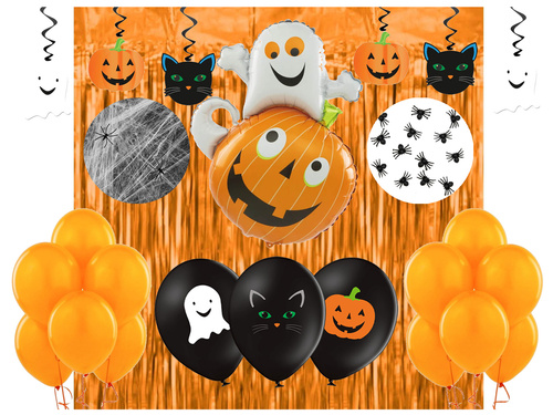 Tök, macska és szellem készlet - 75 db