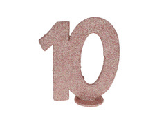 Asztali dekoráció 10-es számú rózsaarany - 1 db.