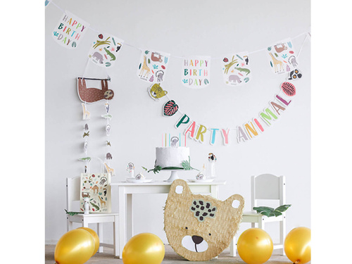 Állatkerti születésnapi szalvéta - 33 cm - 20 db.