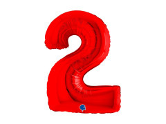 2-es számú fólialufi piros - 40" - 1 db.