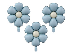 Fólia lufi Kék virágok - 50 cm - 3 db.