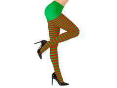 Harisnyanadrág elfa piros-zöld