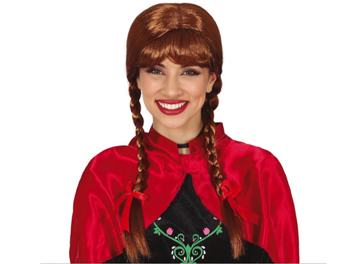 Barna paróka copfokkal - 1 db.