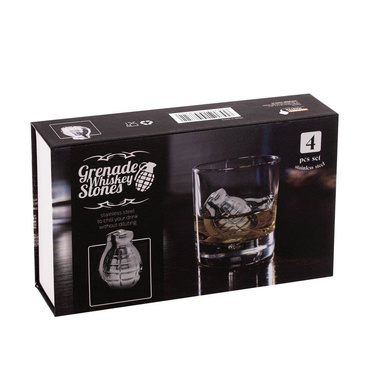 Fémgránátok italokhoz - 4 db.