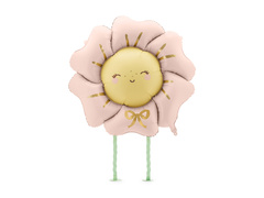 Sétáló virág léggömb - rózsaszín - 104 x 104 cm - 1 db.