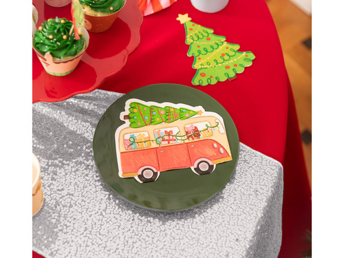 Flitteres asztali futó dekoráció - ezüst - 28 cm x 2 m - 1 db.