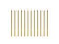 Arany születésnapi gyertyák - 14 cm - 12 db.