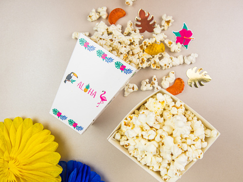Aloha Party popcorn dobozok - 6 db.