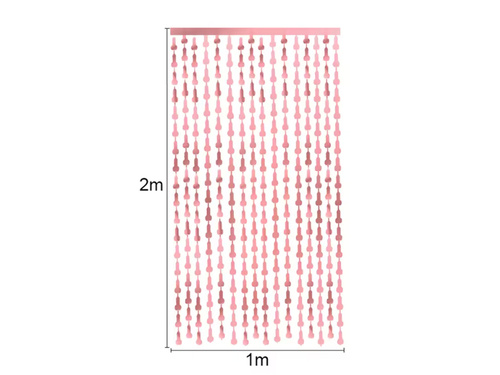 Penisfüggöny rózsaszín arany - 100x200 cm - 1 db.