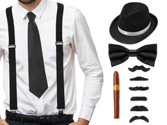 Gengszter szett fekete - 1 szett.