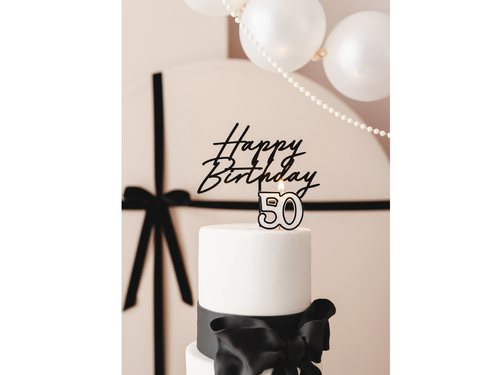 50. születésnapi gyertya - 5,5 cm - 1 db.