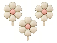 Fólia lufi Bézs virág - 50 cm - 3 db.