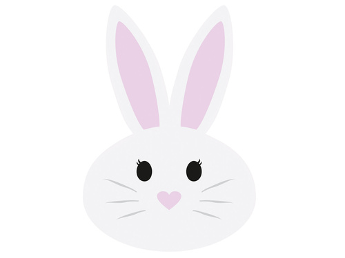 Kétoldalas dekoráció Nyúl - 30 x 43 cm