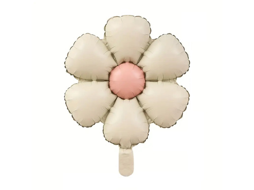 Fólia lufi Bézs virág - 50 cm - 3 db.