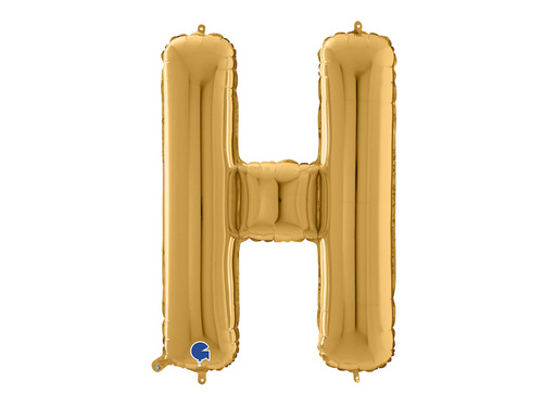 Fólia lufi arany betű H - 66 cm - 1 db.