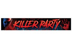 Killer Party szövet banner - 290 cm x 50 cm - 1 db.
