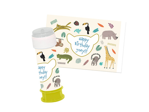 Állatkerti szappanbuborék matricák