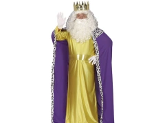 Király lila és arany jelmez férfiaknak