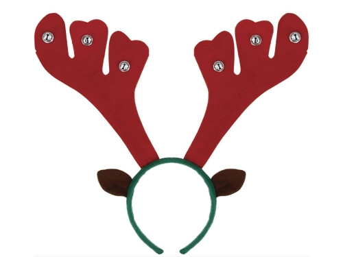 Rénszarvas szarvszalag csengettyűvel - 1 db.