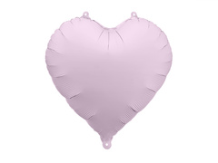 Lila szív fólialufi - 45 cm - 1 db.