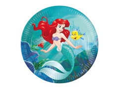 Papírtányérok Arielka születésnapjára - 23 cm - 8 db.
