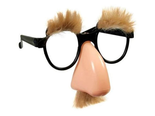 Professzorok orrszemüvege barna - 1 db.