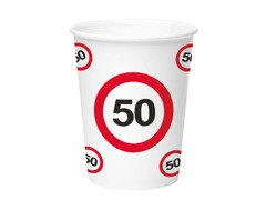 50. tiltó tábla papírpoharak - 350 ml - 8 db.