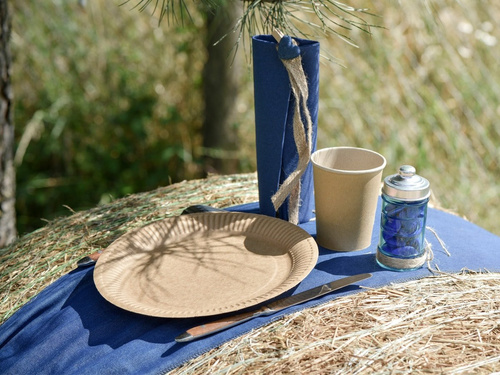 Barna papírpoharak - 10 db.