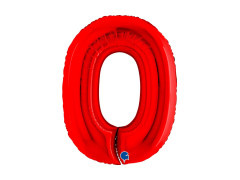 Fólia lufi 0 piros - 40" - 1 db.